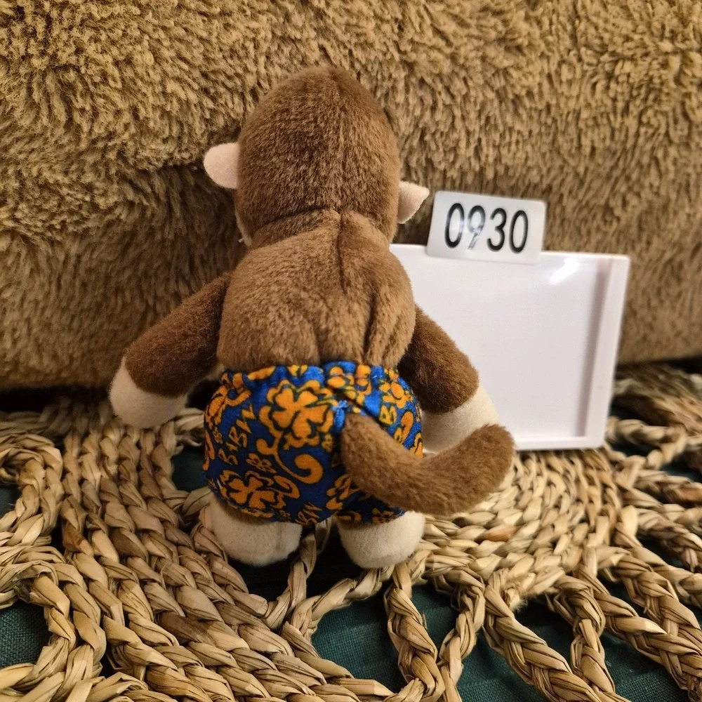 ✅Build-A-Bear Workshop Monkey Plush Brown Chimp Tropical Outfit #️⃣0930